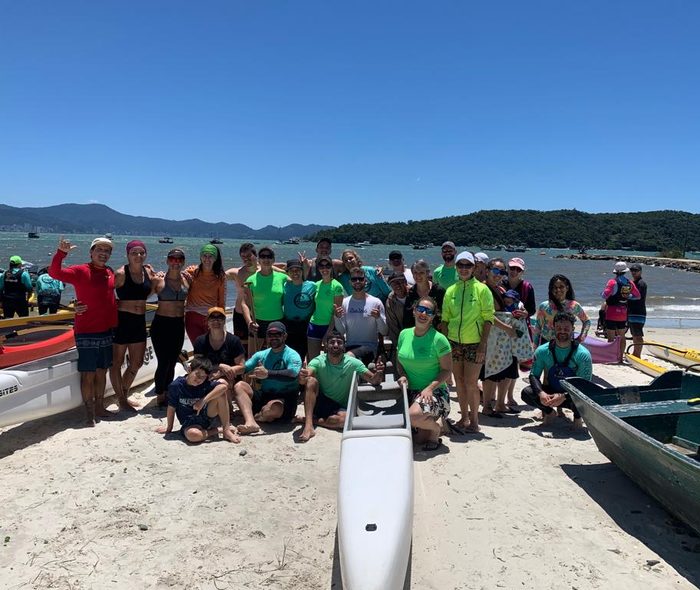 Grupo da ACEN em evento de canoagem